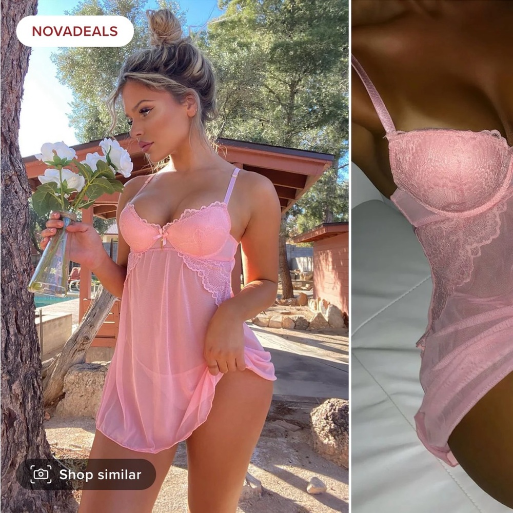Forbidden Fling Lace Babydoll Set